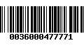Código de Barras 0036000477771