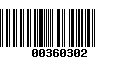 Código de Barras 00360302