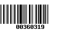 Código de Barras 00360319