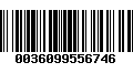 Código de Barras 0036099556746