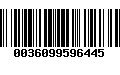 Código de Barras 0036099596445