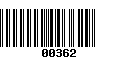 Código de Barras 00362