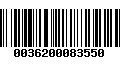 Código de Barras 0036200083550