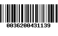 Código de Barras 0036200431139