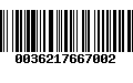 Código de Barras 0036217667002