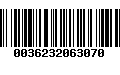 Código de Barras 0036232063070