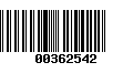 Código de Barras 00362542