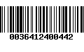 Código de Barras 0036412400442