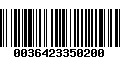 Código de Barras 0036423350200