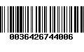 Código de Barras 0036426744006