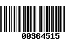 Código de Barras 00364515