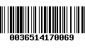 Código de Barras 0036514170069