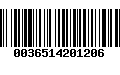 Código de Barras 0036514201206