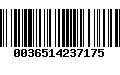 Código de Barras 0036514237175