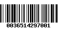 Código de Barras 0036514297001