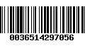 Código de Barras 0036514297056