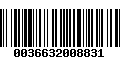 Código de Barras 0036632008831