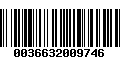 Código de Barras 0036632009746