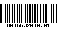 Código de Barras 0036632010391