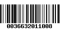 Código de Barras 0036632011008