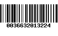 Código de Barras 0036632013224