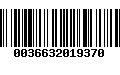 Código de Barras 0036632019370