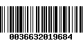 Código de Barras 0036632019684