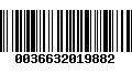 Código de Barras 0036632019882