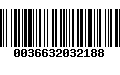 Código de Barras 0036632032188