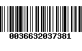 Código de Barras 0036632037381