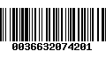 Código de Barras 0036632074201