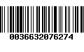Código de Barras 0036632076274