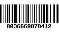 Código de Barras 0036669070412