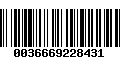Código de Barras 0036669228431