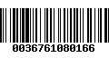 Código de Barras 0036761080166