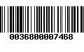 Código de Barras 0036800007468