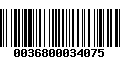 Código de Barras 0036800034075