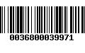 Código de Barras 0036800039971