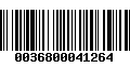 Código de Barras 0036800041264