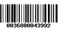 Código de Barras 0036800043992