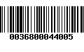 Código de Barras 0036800044005