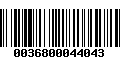 Código de Barras 0036800044043