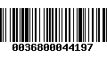 Código de Barras 0036800044197