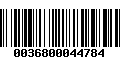 Código de Barras 0036800044784