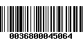 Código de Barras 0036800045064