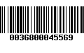 Código de Barras 0036800045569