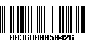 Código de Barras 0036800050426