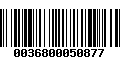 Código de Barras 0036800050877