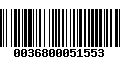 Código de Barras 0036800051553