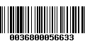 Código de Barras 0036800056633